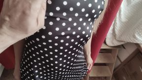 I take off her dress and fuck the girl doggy style