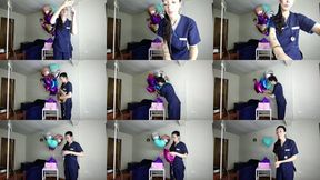 Cute Nurse Balloon Roleplay Hospital Checkup and My Balloon Obsession