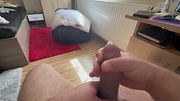 Masturbation With Cum in a Condom