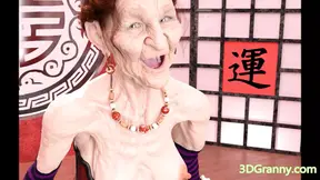 Hairy old granny fucked in animated 3D cartoon