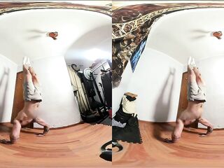 Ep 31 VR Teaser - Pornasthetics pt2 - Dad Teaches you How to Bodyweight Teach -Solo Hunk Nude,Schlong Tease,Stretching & Large Cum End - Full on my Website