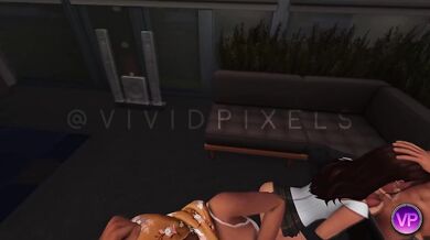 POV Office Sluts take Double Dicks raw cumshot in Sims 4 hentai