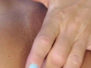 Blonde Mommy using Ben Wa Balls in her Ass