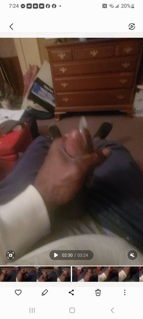 BLACK Stroking a soft BBC TO a Cumberland explosion