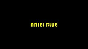 ariel blue reverse cowgirl rides mike hunt poolside