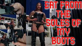 Eat from the soles of my boots