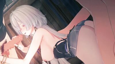 Mornye's 3D hentai animation: a wild gangbang with big tits, handjobs, and creampies!