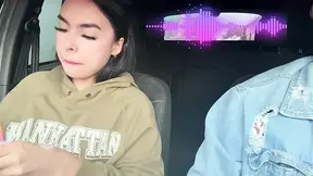 Student Gives Handjob in Car and Makes Him Spunk