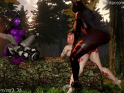 Escort Quest [FOURSOME FEMALES X FUTAS] SFM