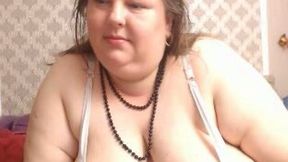 Masturbation in front of a webcam is mandatory for this BBW slut