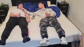 Gay boys smoking stroking and flooding the ashtray with cum