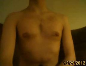 Hairy Danish Twink Strokes His Big Cock