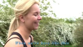 Czech Couples Play Together Outdoor