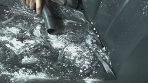 A powerful vacuum cleaner for removing dirt from your car.