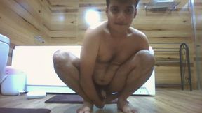 Femboy plays with her new toy and shakes uncontrollably to orgasm