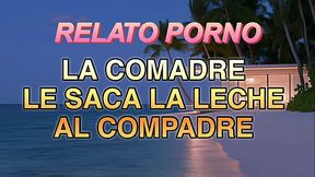 Los mecos de su compadre la vuelven loca de amor RELATO PORNO