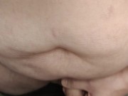 Orgasm in the changing room with ejaculation on the mirror