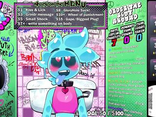 Homosexual Slime Whore does Just Chatting Gooning