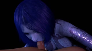 Cortana gives Blowjob in POV | Halo 3D Porn Parody