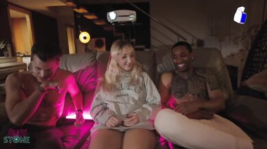 French Teen Destroyed Gushing Choked First BBC White DP Anal 3some