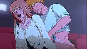 Denjis Steamy Encounter in Chainsaw Man Movie Theater Fantasy