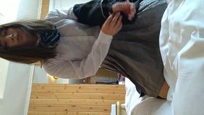 Cross-Dressing Boys Jack Off in Uniform, Cocks Pulsing Wildly