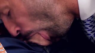 PlayingMen.com - Classy office manager stuffs business partner with big cock in inten