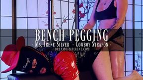 BENCH PEGGING- Ms. Irene Silver & Cowboy Strapon
