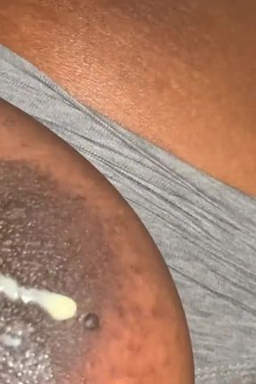 Squeezing Milking My Hard Nipples