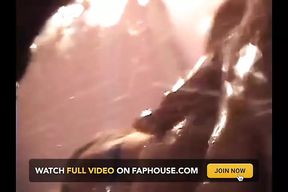 Busty Girl Showering