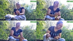 Fit Asian In the woods Smoking and Coughing volume 18 Non Nude ****wmv****