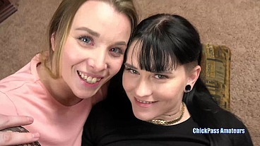 Busty Buttslut Billie And Cute Tiffany Nacke Suck Logan's Hard Cock!