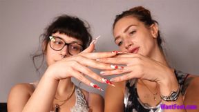 Girls Hand Size Comparison - Measuring - HD MP4
