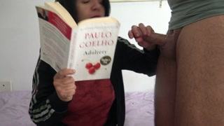 Nerdy big tits stepmother makes her stepson cum before school - REAL CFNM CUM