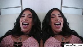 TS Avery Lust gets stretched by Cliff Jensens dick