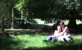 Scally boy sucks 2 cocks of french twinks in a park