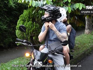 Virgin gal skips class to get drilled for the 1st time - Luna Vitaler & Danner Mendez