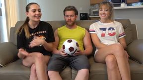 Strip soccer leads to losing bet and a wild threesome