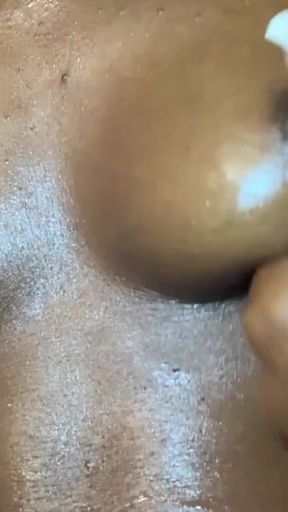 Hot Ebony Beauty Embracing Her Curves  Sensual Glamour Shoot   Clip 1