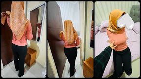 Booking a Busty Hijab Student at a Villa to Pay for College