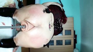 Humungous and Appetizing Bootie pulverized by Machine Tweak 126