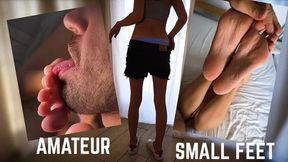 Stepdaughter tries on new shoes while playing with my dick&#x1F32D;