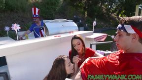 Big tits Ariella Ferrara and Jennifer Jacobs threesome sex