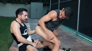 HotHouse.com: Thick in shorts having fun with big dick stud