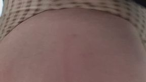 Wetting Brown Pants Lying on Side - Showing My Cute Gingham Undies!