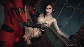 Ada Wong Gets Anal Fucked by Huge Futa Demongirl
