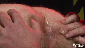Tattooed man pounds hard and creampies his friend with tight asshole