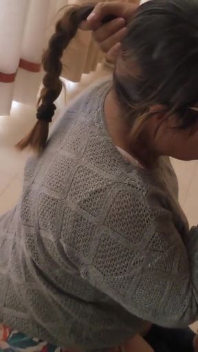 Powerful moment from "This Big Ass Single Mom sucks my dick all day, she&amp;#039;s getting addicted to having sex"