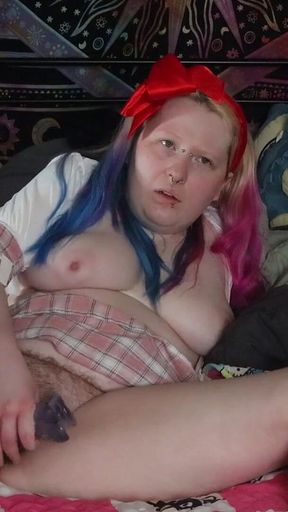 Stepdaddys Lil Slut Gets Caught Smoking