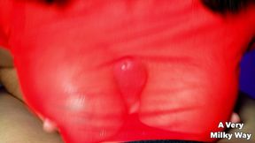 paizuri/tittyfuck in a red top - averymilkyway